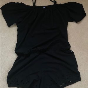 Black Fabletics Off the Shoulder Romper